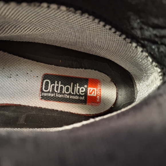 Women's Salomon X Ultra 3 Mid Gore-Tex Blue/Yellow Boots Size 10. - Picture 6 of 9